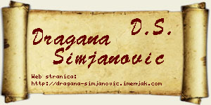 Dragana Simjanović vizit kartica